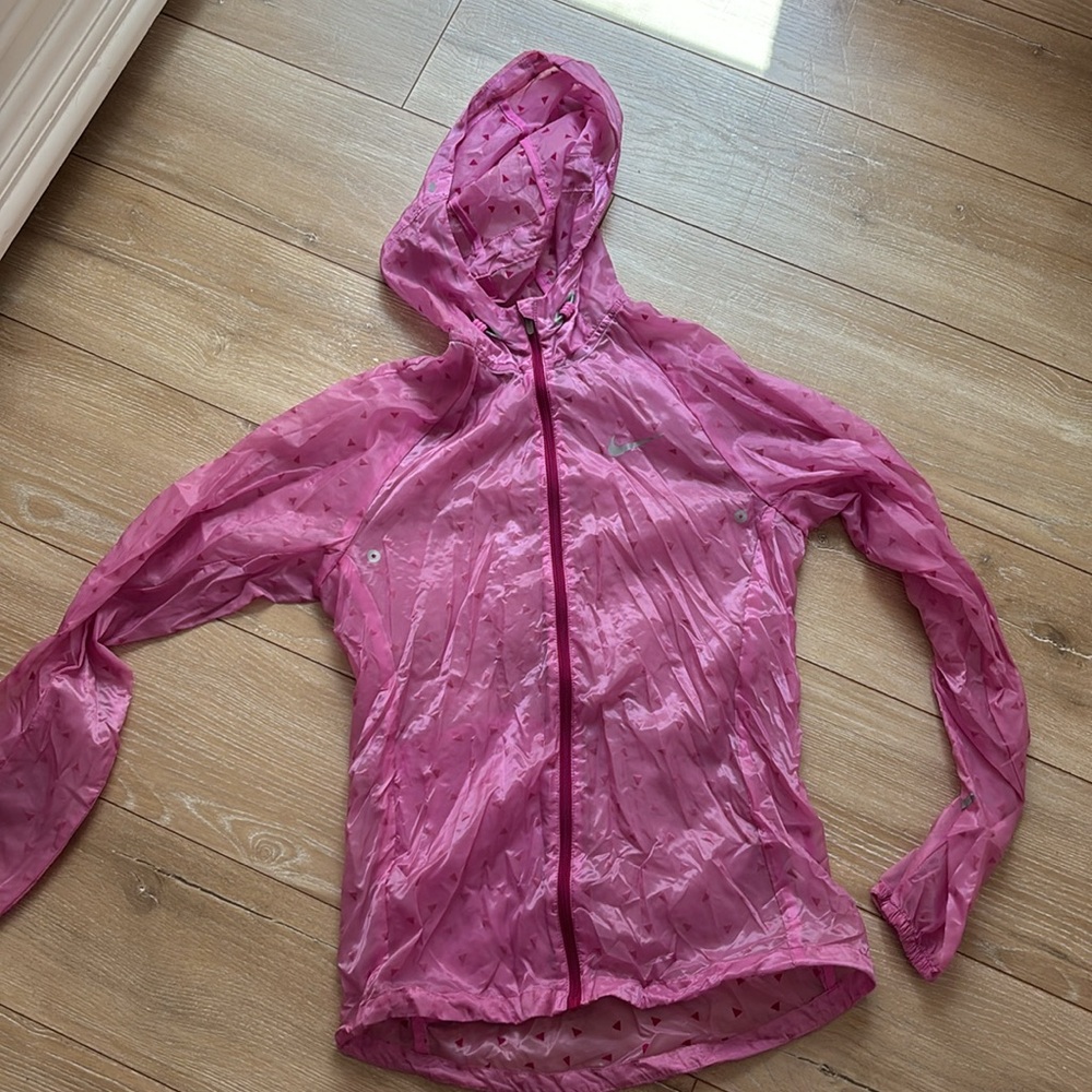 Nike XS Ultra Rare Running Pink Waterproof Lightweight Jacket